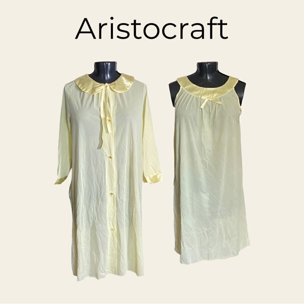 Aristocraft by Superior Nylon Night Gowns Lingerie Size Medium - Lot Of Two